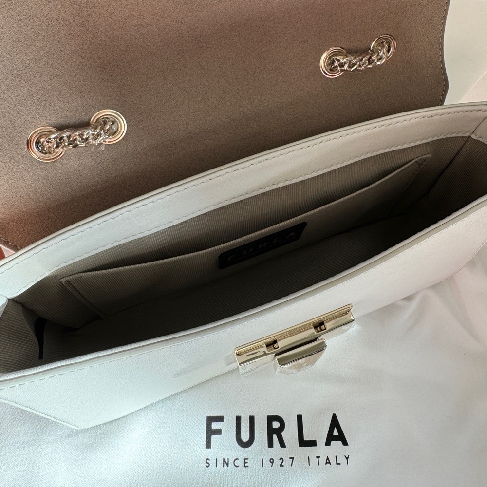 New Furla Leather Crossbody MARSHMALLOW - Picture 5 of 8